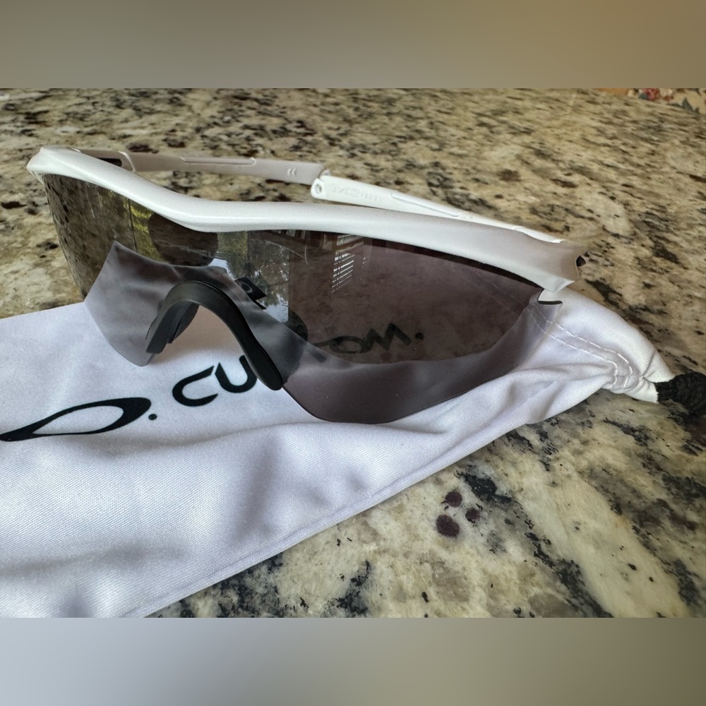 Oakley Custom M2™ Frame Sunglasses (White, Standard, Prizm Black Iridium Lens) - Picture 9 of 10